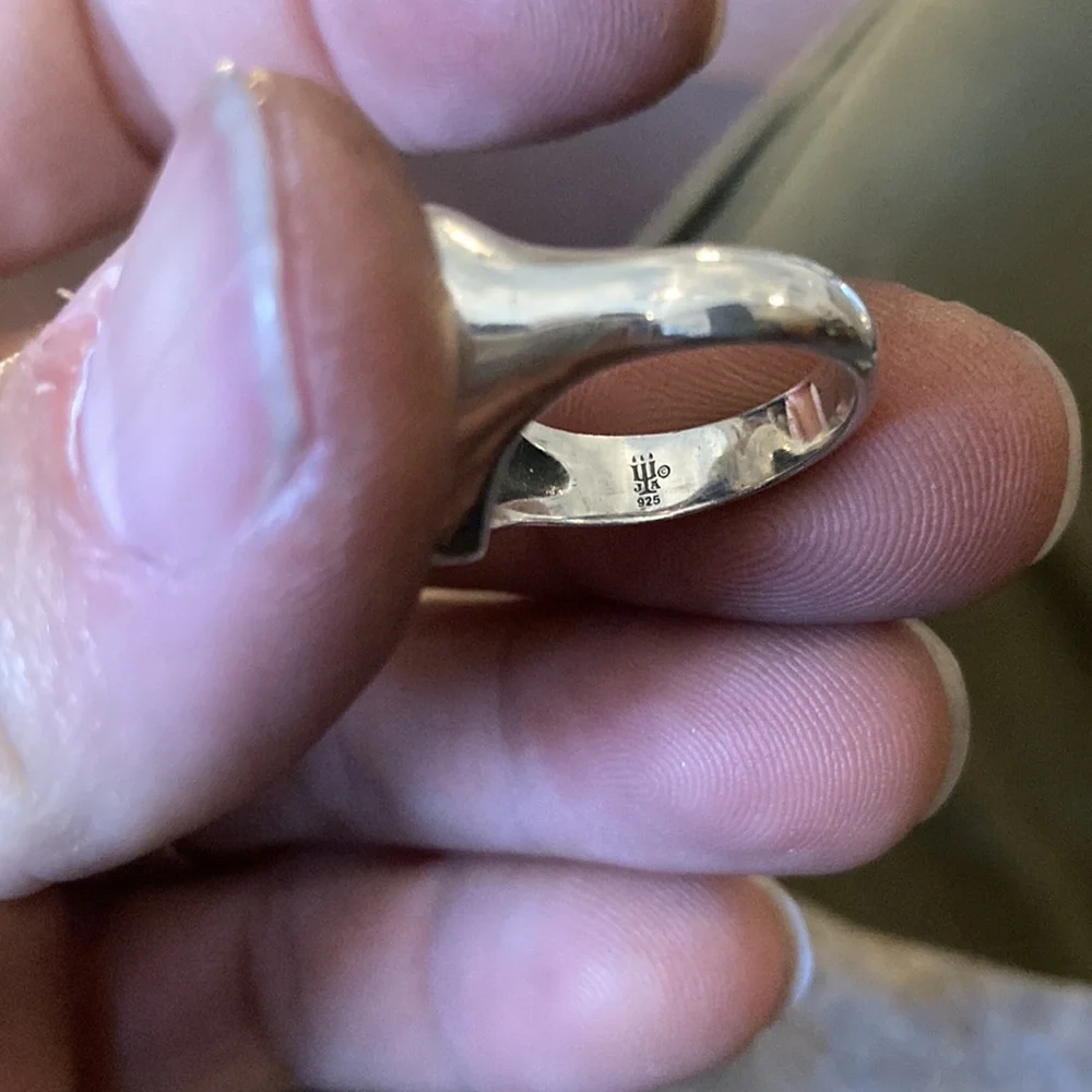 James Avery Retired Sterling Silver French Scroll Heart - Picture 2 of 5